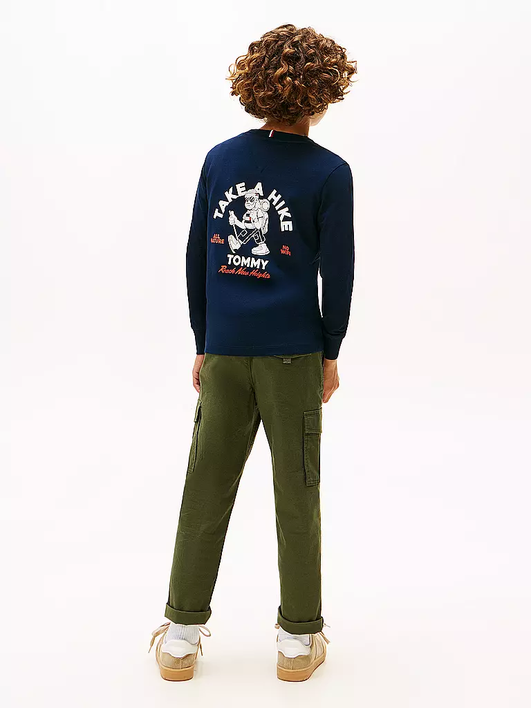 TOMMY HILFIGER | Jungen Langarmshirt  | dunkelblau