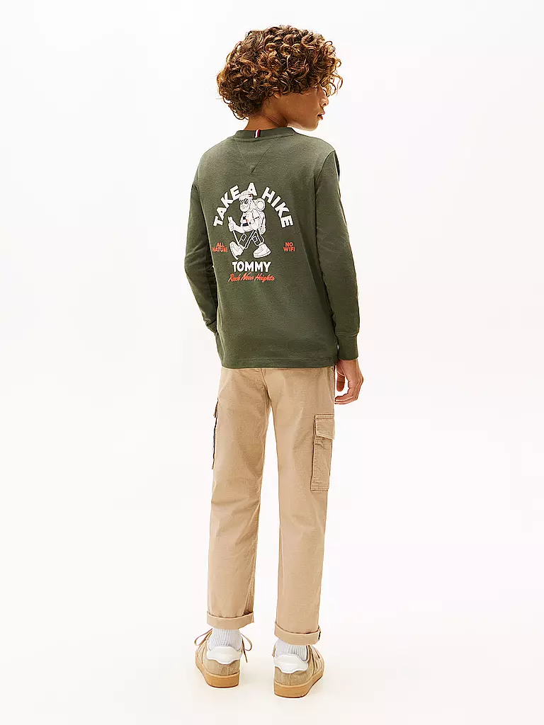 TOMMY HILFIGER | Jungen Langarmshirt  | olive