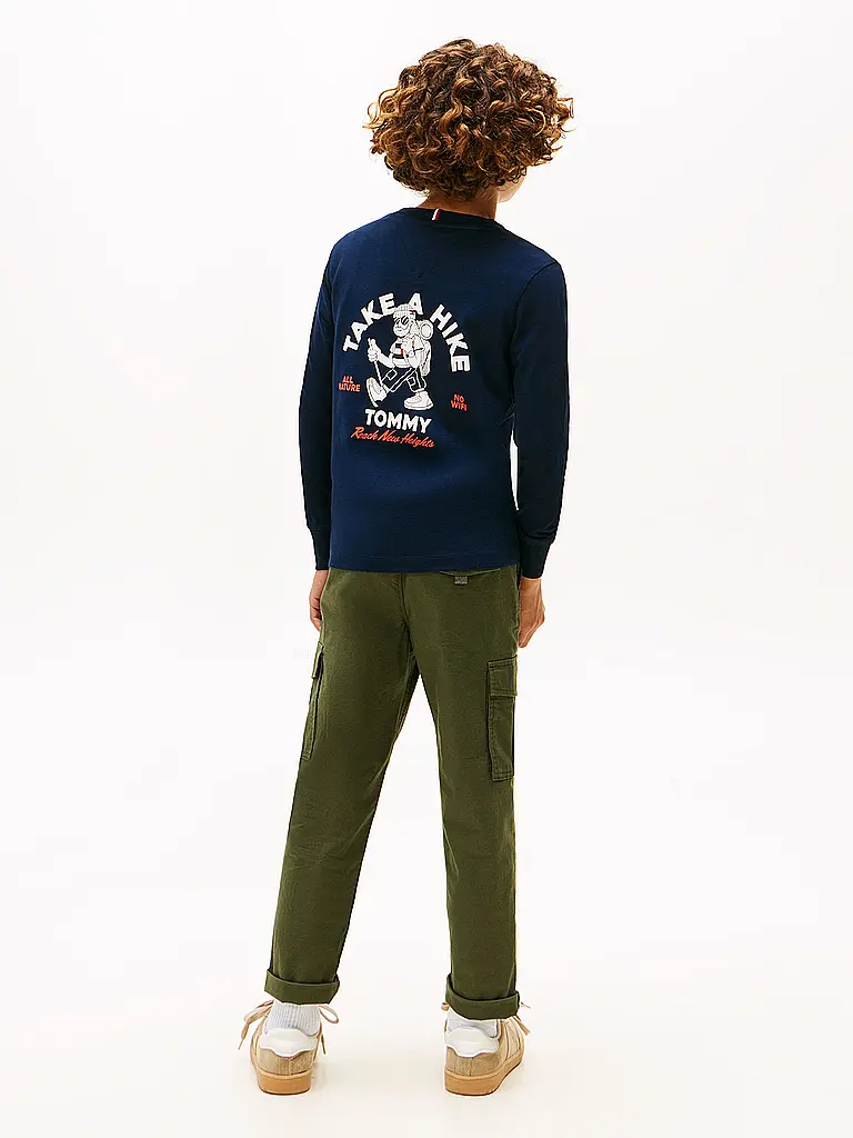 TOMMY HILFIGER | Jungen Langarmshirt  | dunkelblau
