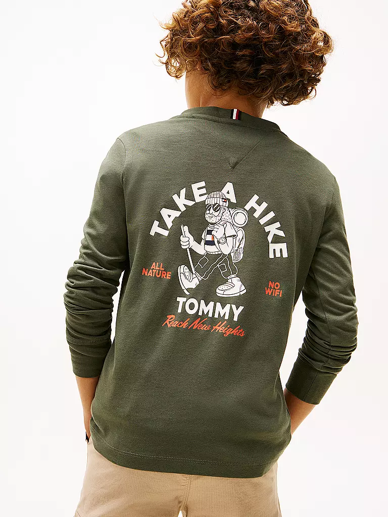 TOMMY HILFIGER | Jungen Langarmshirt  | olive