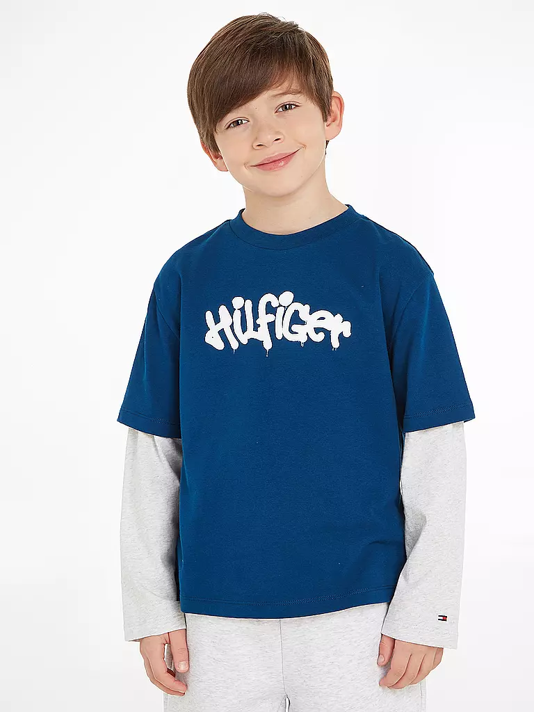 TOMMY HILFIGER | Jungen Langarmshirt | blau