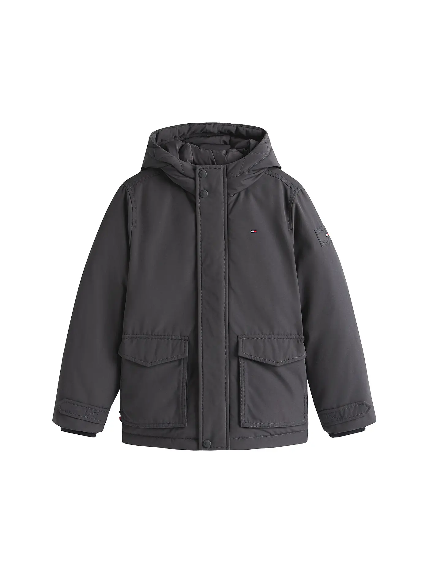 TOMMY HILFIGER | Jungen Parka  | grau