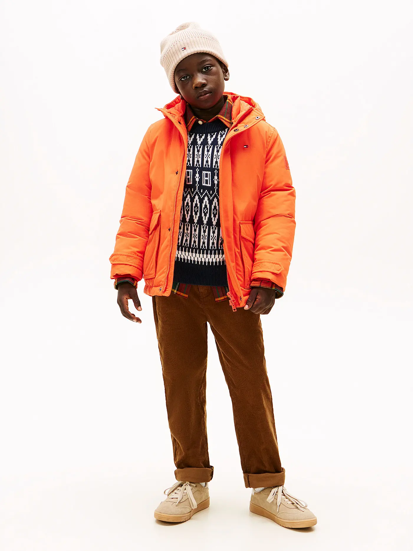 TOMMY HILFIGER | Jungen Parka  | orange
