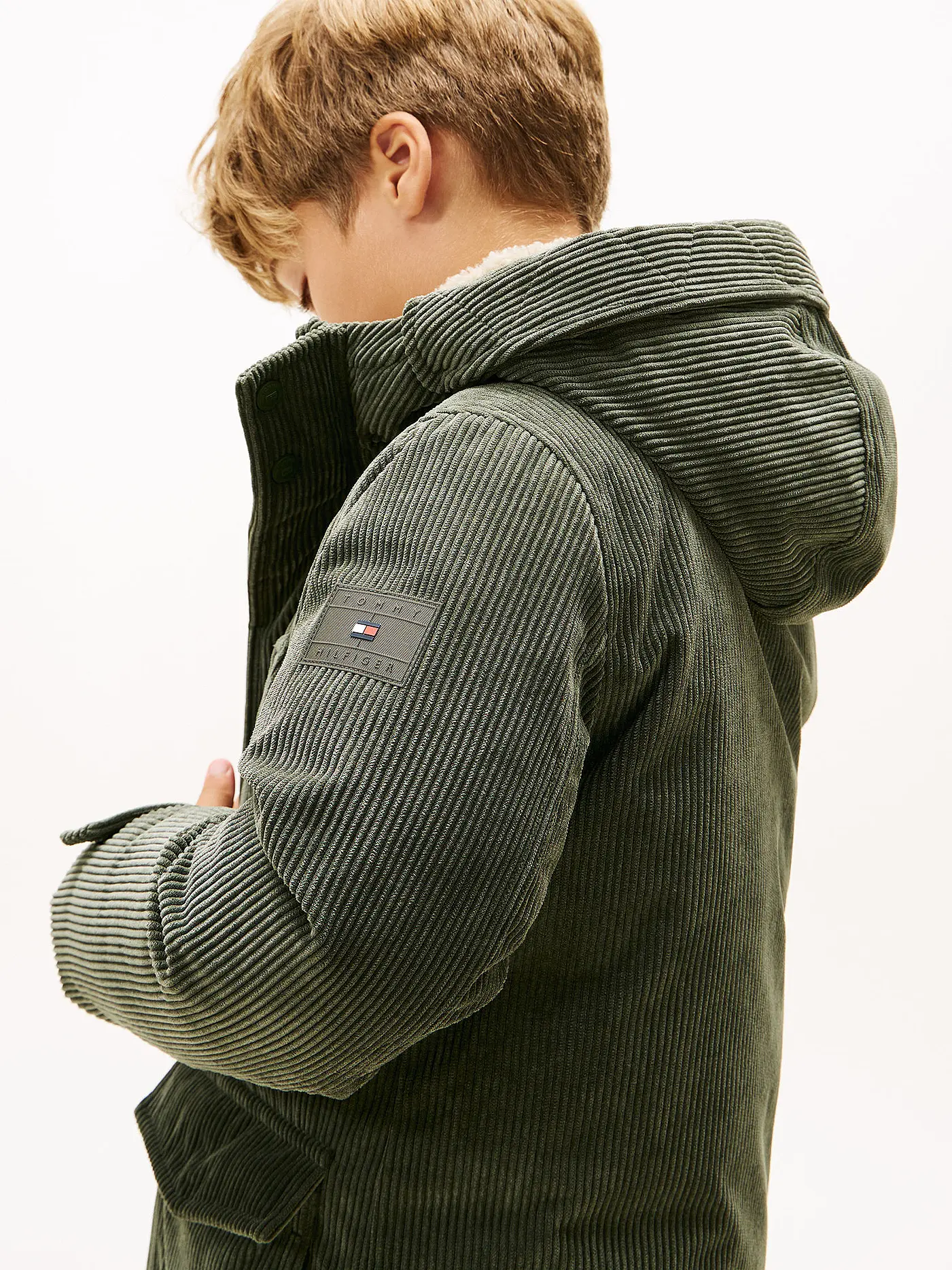 TOMMY HILFIGER | Jungen Parka  | olive