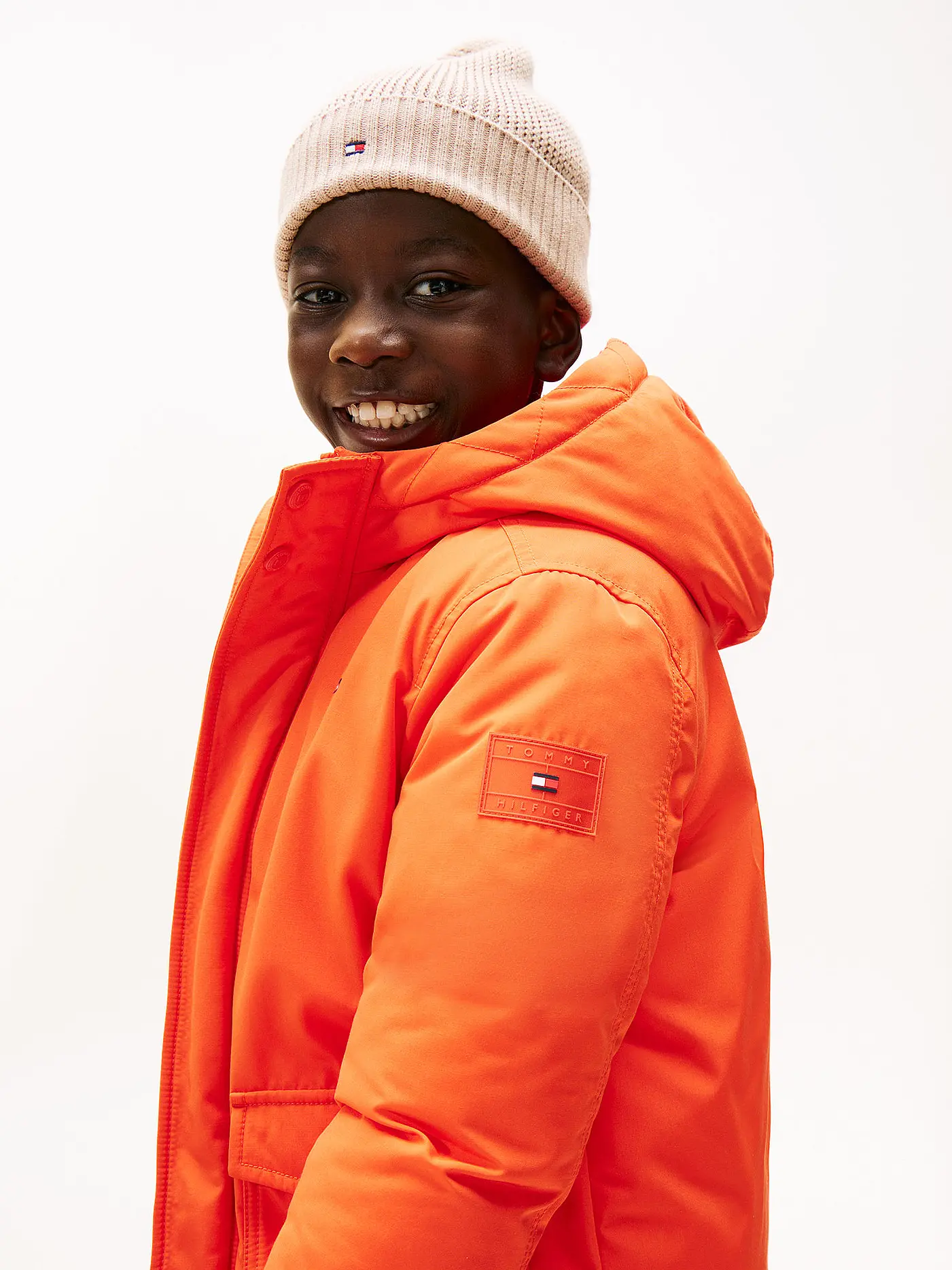 TOMMY HILFIGER | Jungen Parka  | orange