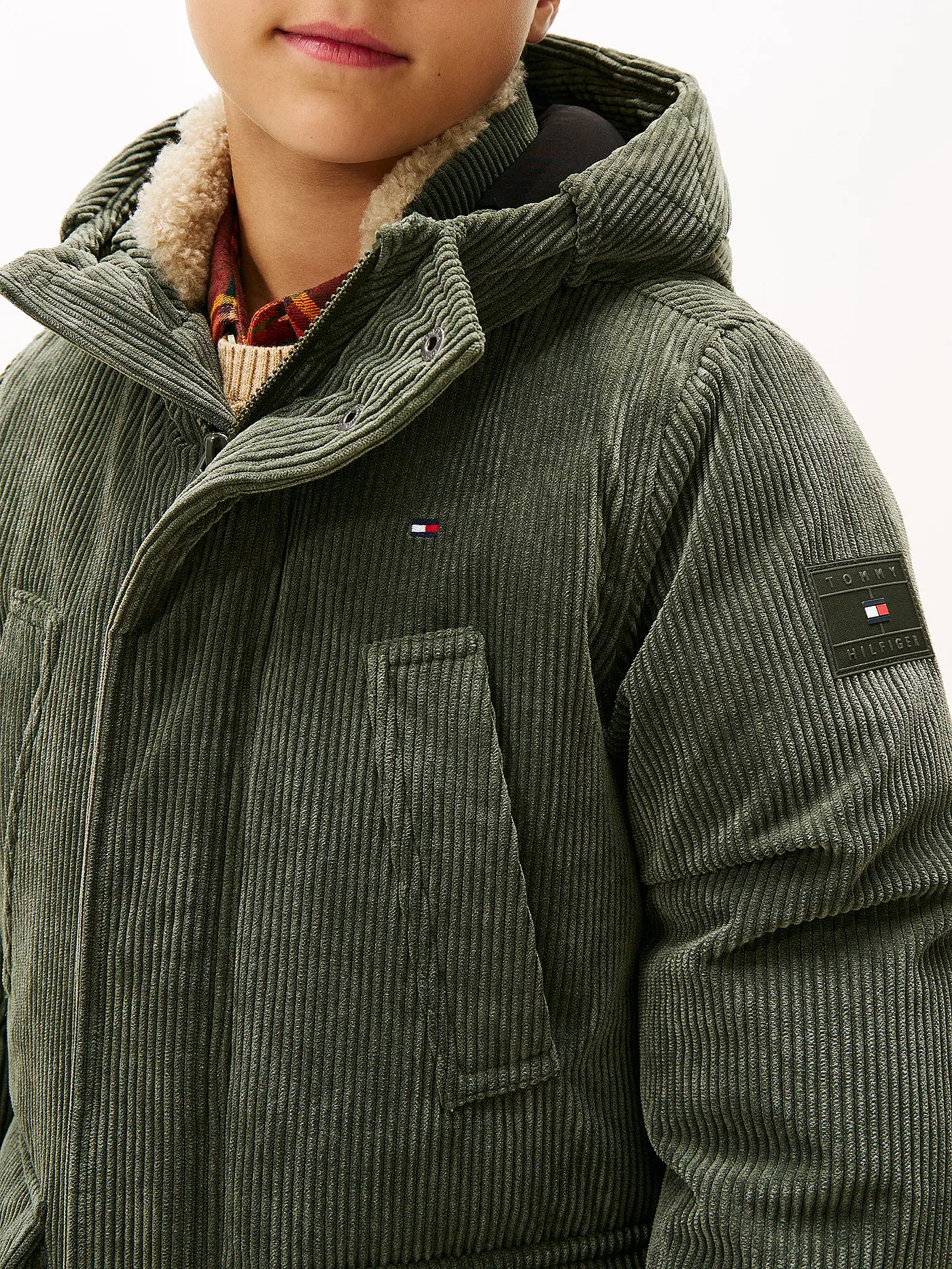 TOMMY HILFIGER | Jungen Parka  | olive
