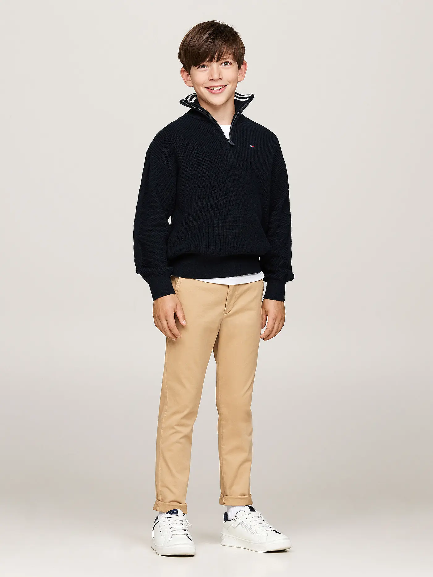 TOMMY HILFIGER | Jungen Pullover  | dunkelblau