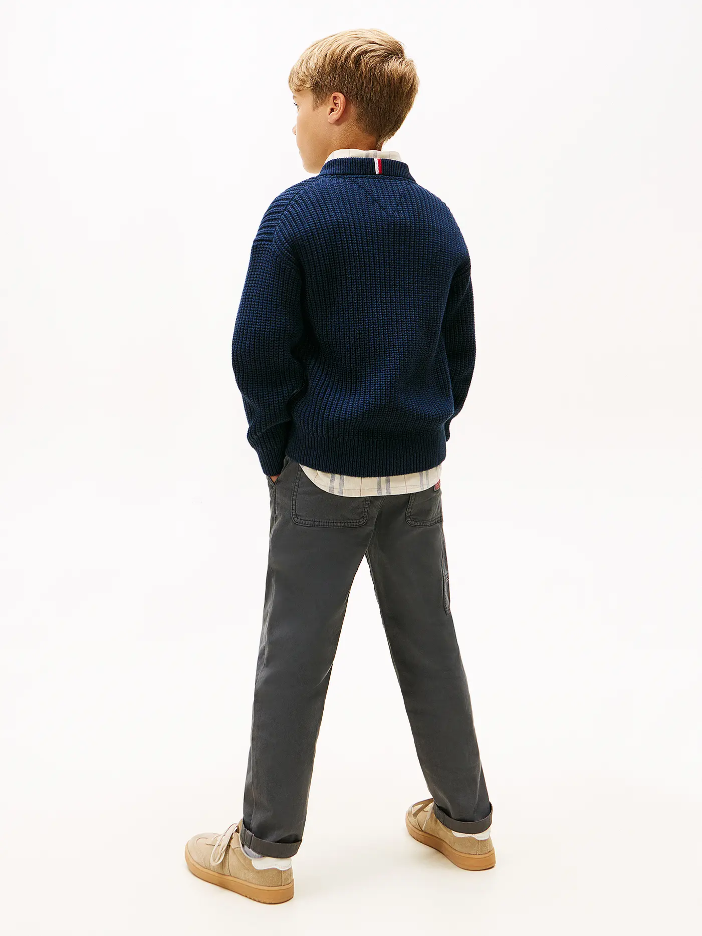 TOMMY HILFIGER | Jungen Pullover  | dunkelblau