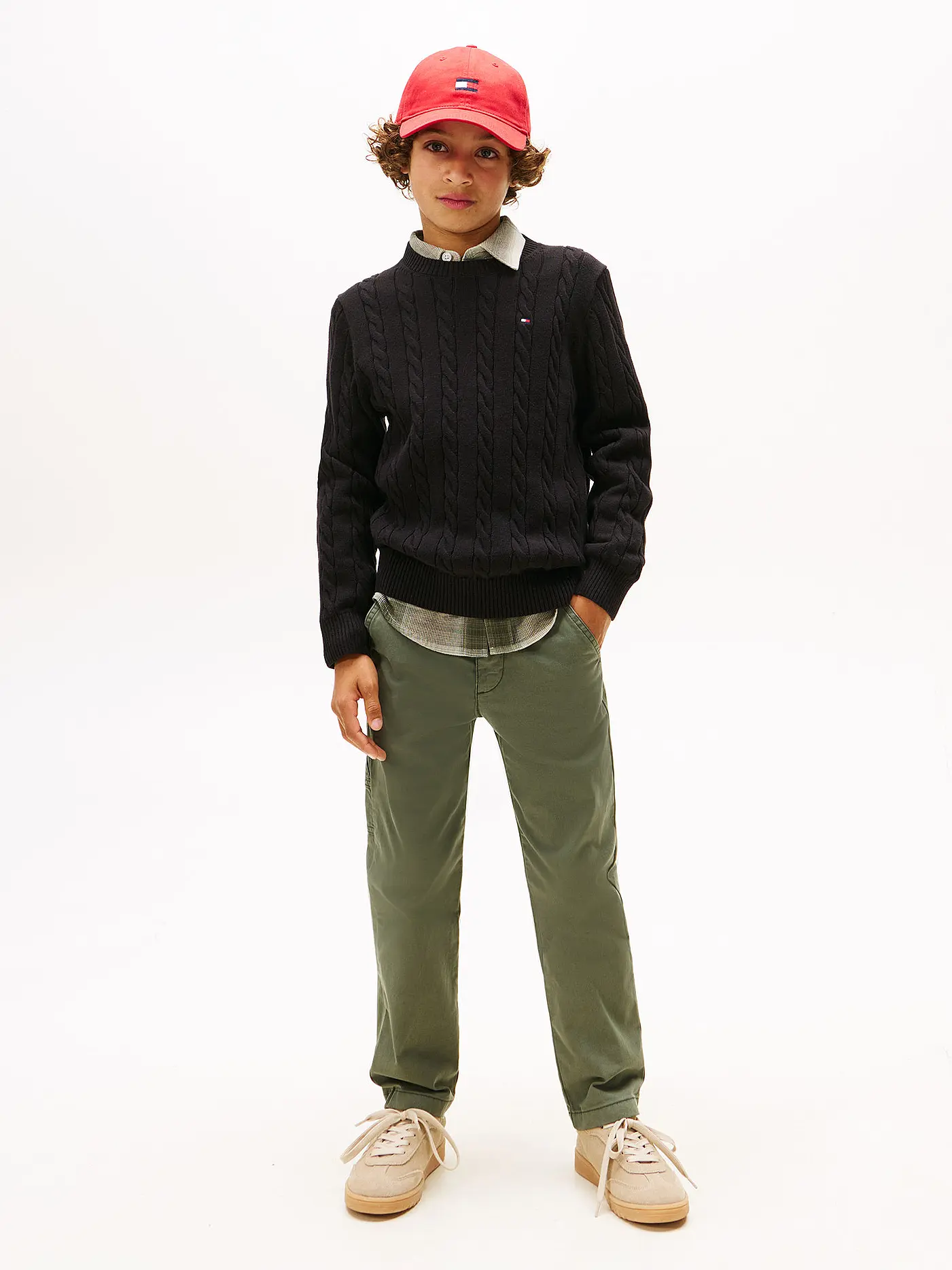 TOMMY HILFIGER | Jungen Pullover | schwarz