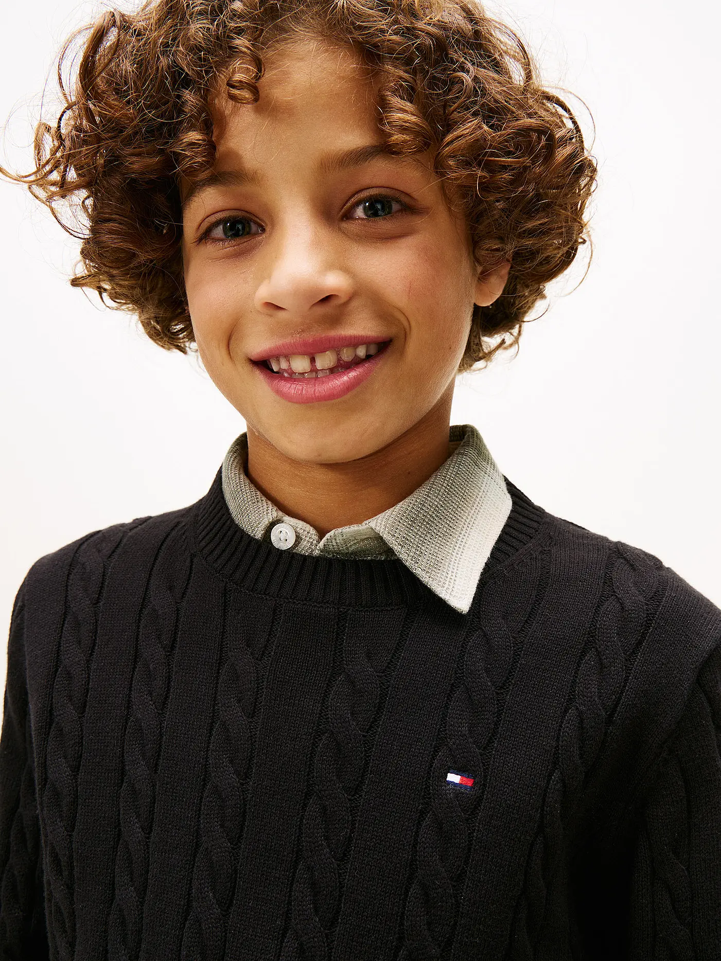 TOMMY HILFIGER | Jungen Pullover | schwarz