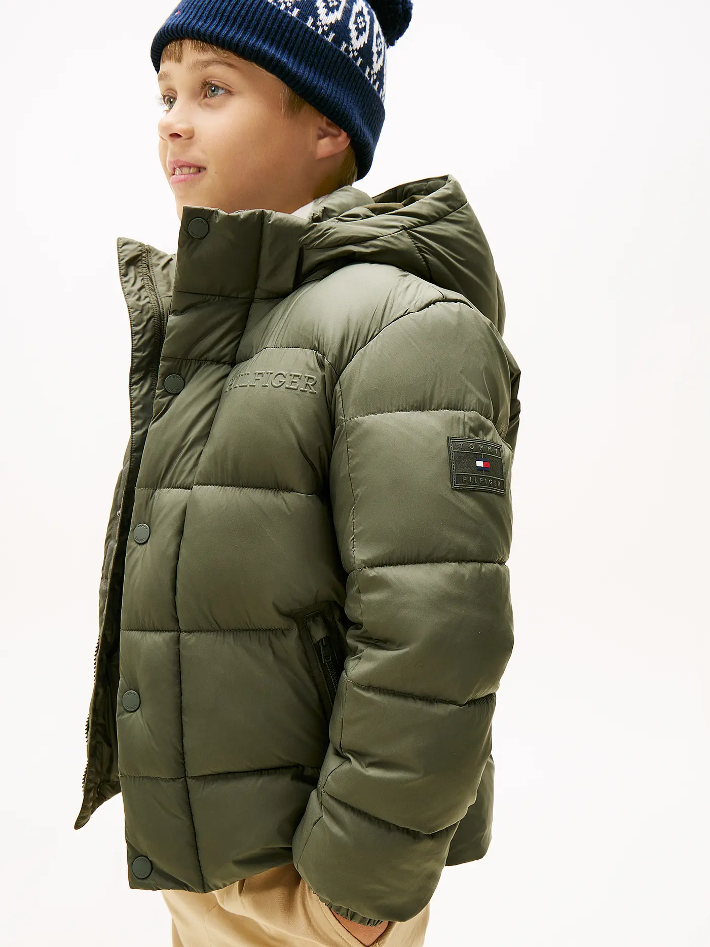 TOMMY HILFIGER | Jungen Steppjacke | olive