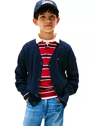 TOMMY HILFIGER | Jungen Strickjacke | dunkelblau