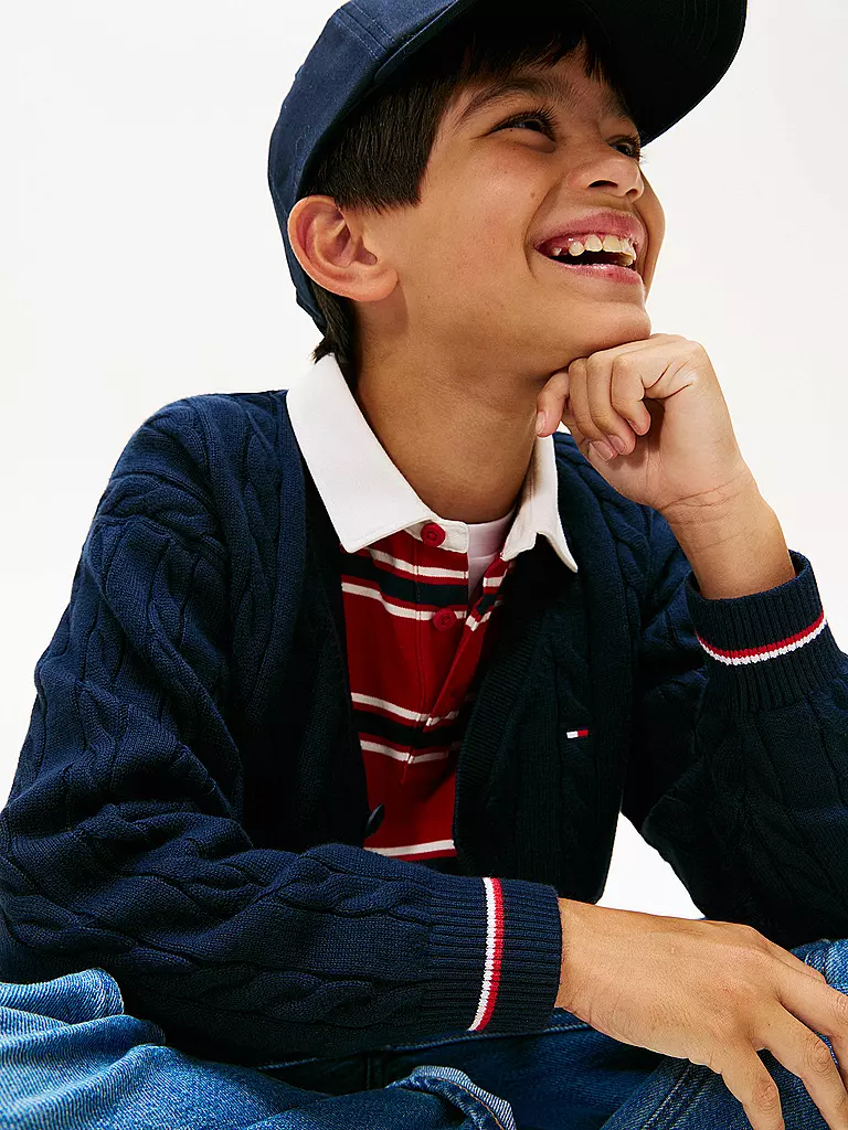 TOMMY HILFIGER | Jungen Strickjacke | dunkelblau