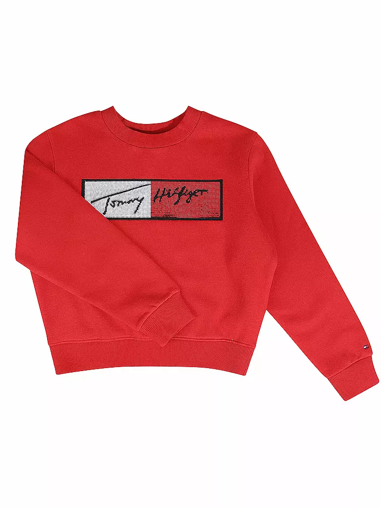 TOMMY HILFIGER | Jungen Sweater  | rot