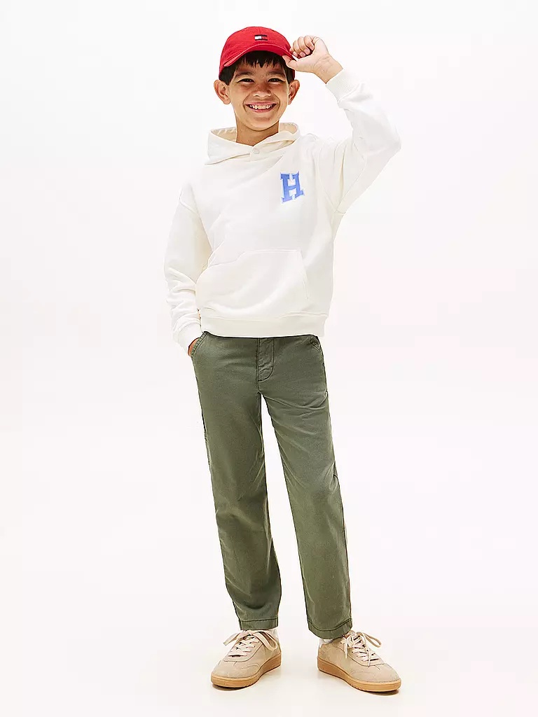 TOMMY HILFIGER | Jungen Sweater | weiss