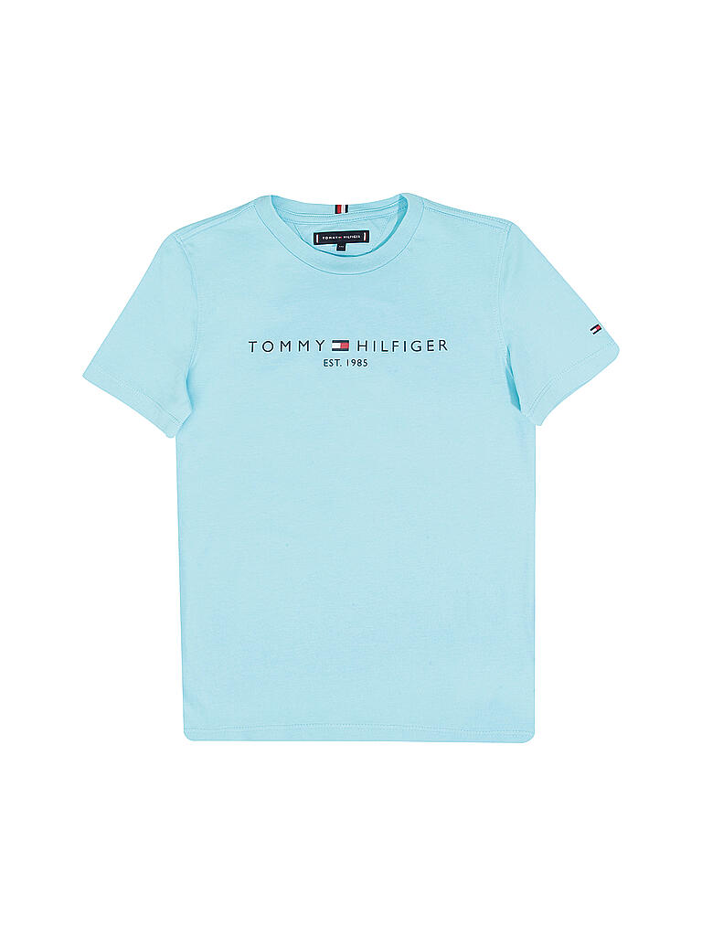 TOMMY HILFIGER | Jungen T-Shirt Logo Essential | türkis