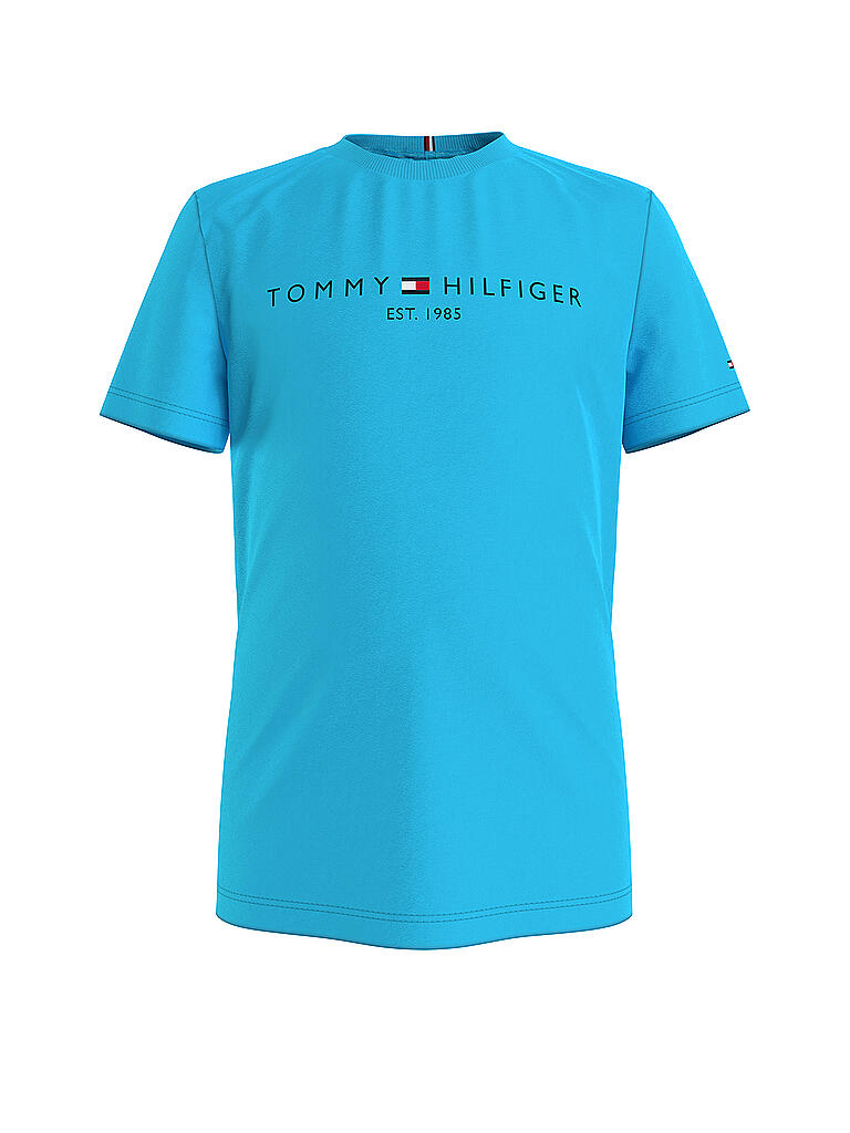 TOMMY HILFIGER | Jungen T-Shirt Logo Essential | türkis