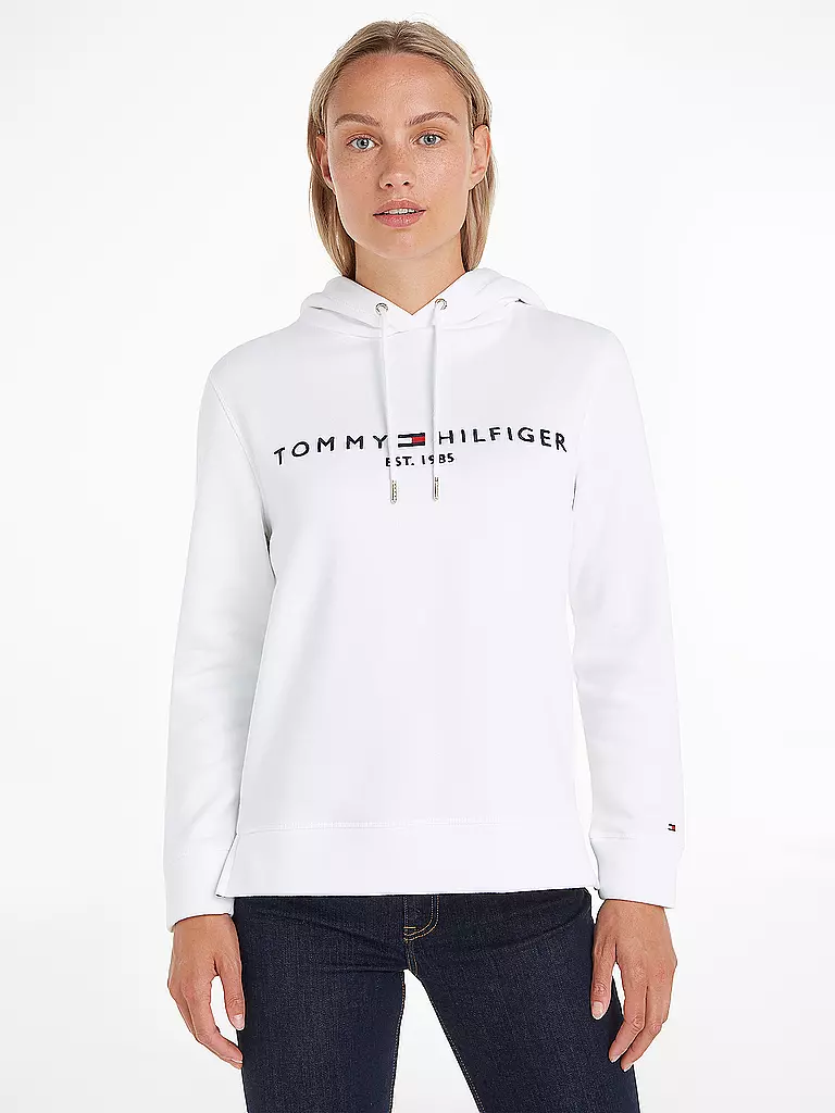 TOMMY HILFIGER | Kapuzensweater - Hoodie  | weiss