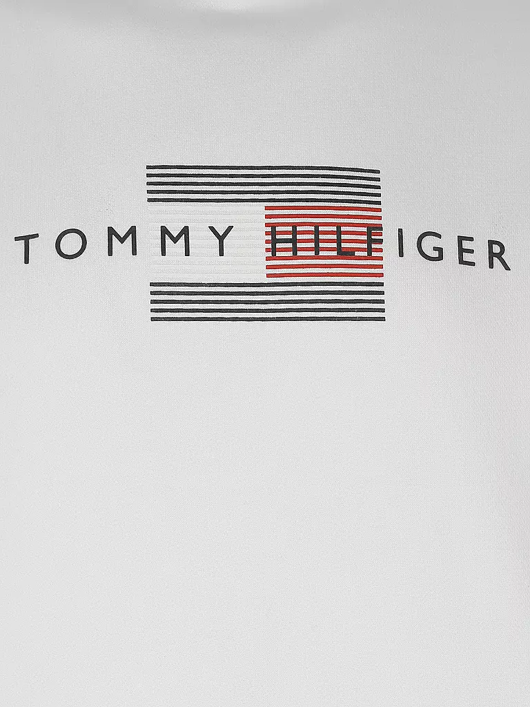 TOMMY HILFIGER | Kapuzensweater - Hoodie  | weiss