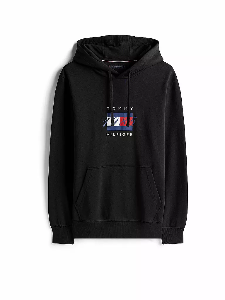 TOMMY HILFIGER | Kapuzensweater - Hoodie | schwarz