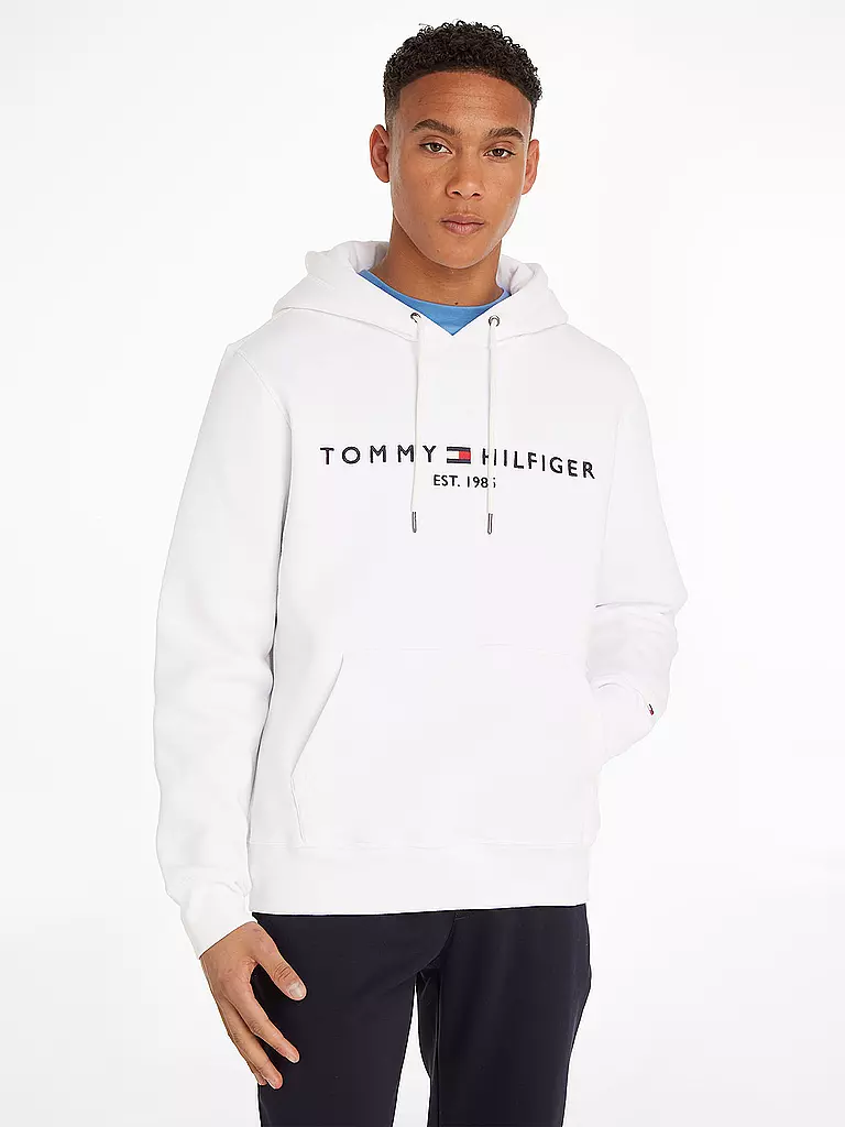 TOMMY HILFIGER | Kapuzensweater - Hoodie | weiss