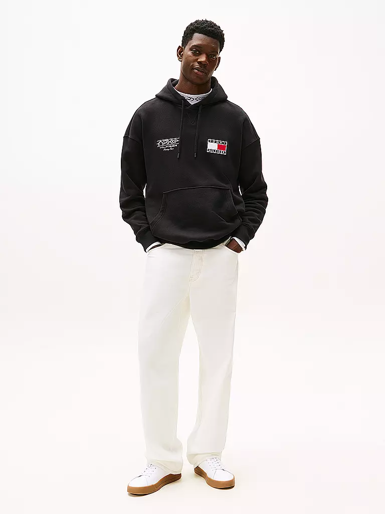 TOMMY HILFIGER | Kapuzensweater - Hoodie | schwarz