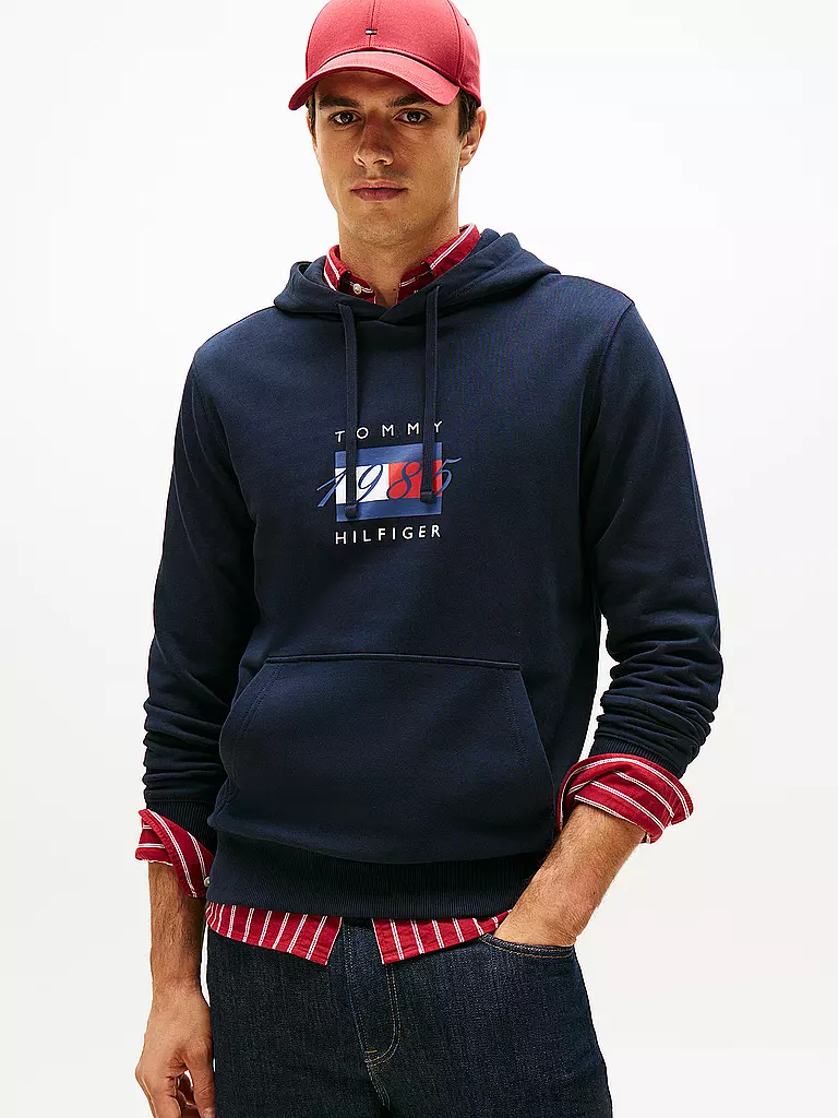 TOMMY HILFIGER | Kapuzensweater - Hoodie | schwarz