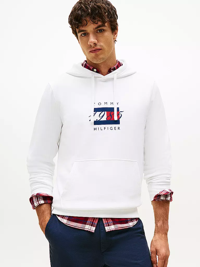 TOMMY HILFIGER | Kapuzensweater - Hoodie | weiss