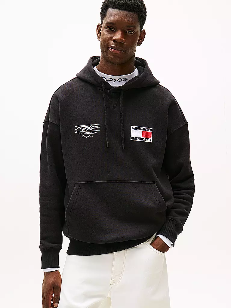 TOMMY HILFIGER | Kapuzensweater - Hoodie | schwarz