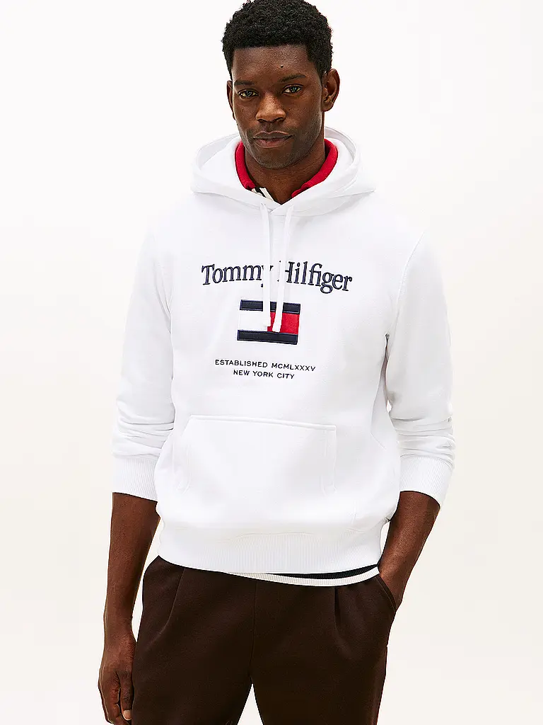 TOMMY HILFIGER | Kapuzensweater - Hoodie | Weiss