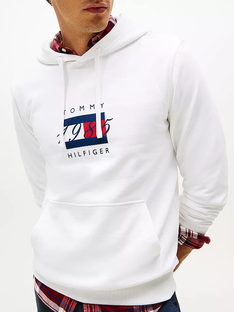 TOMMY HILFIGER | Kapuzensweater - Hoodie | weiss