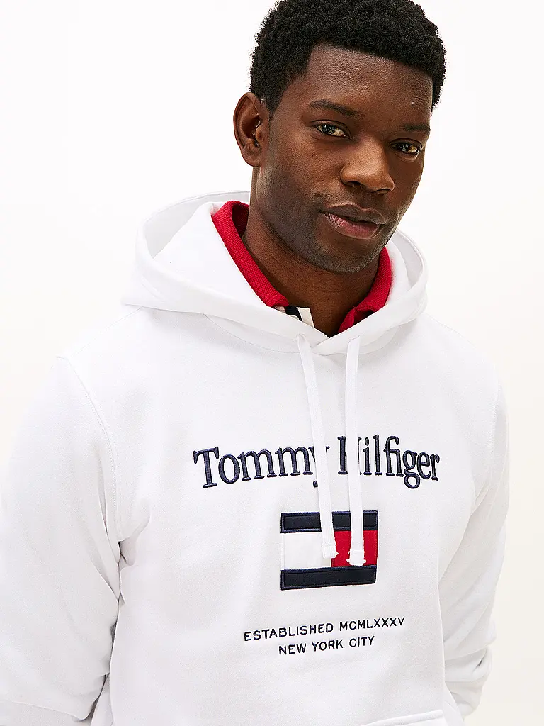 TOMMY HILFIGER | Kapuzensweater - Hoodie | Weiss