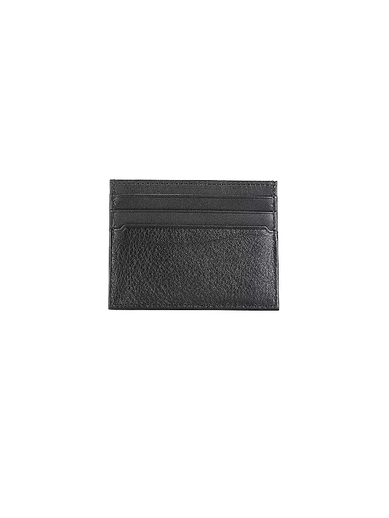 TOMMY HILFIGER | Kartenetui TH PREM LEA | schwarz