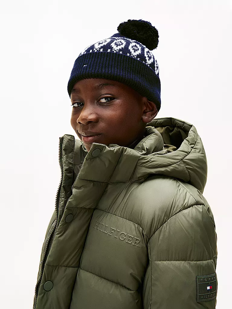 TOMMY HILFIGER | Kinder Mütze - Haube | schwarz