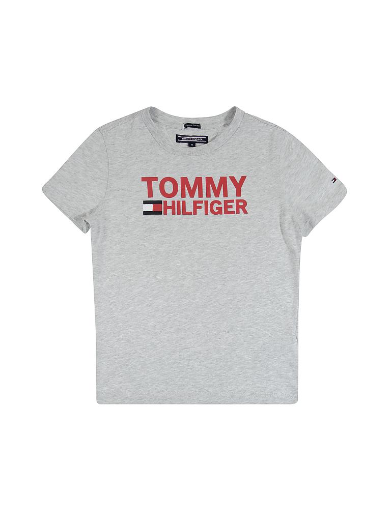 verf Vrijgevigheid Bron TOMMY HILFIGER Kinder T-Shirt "Logo" grau