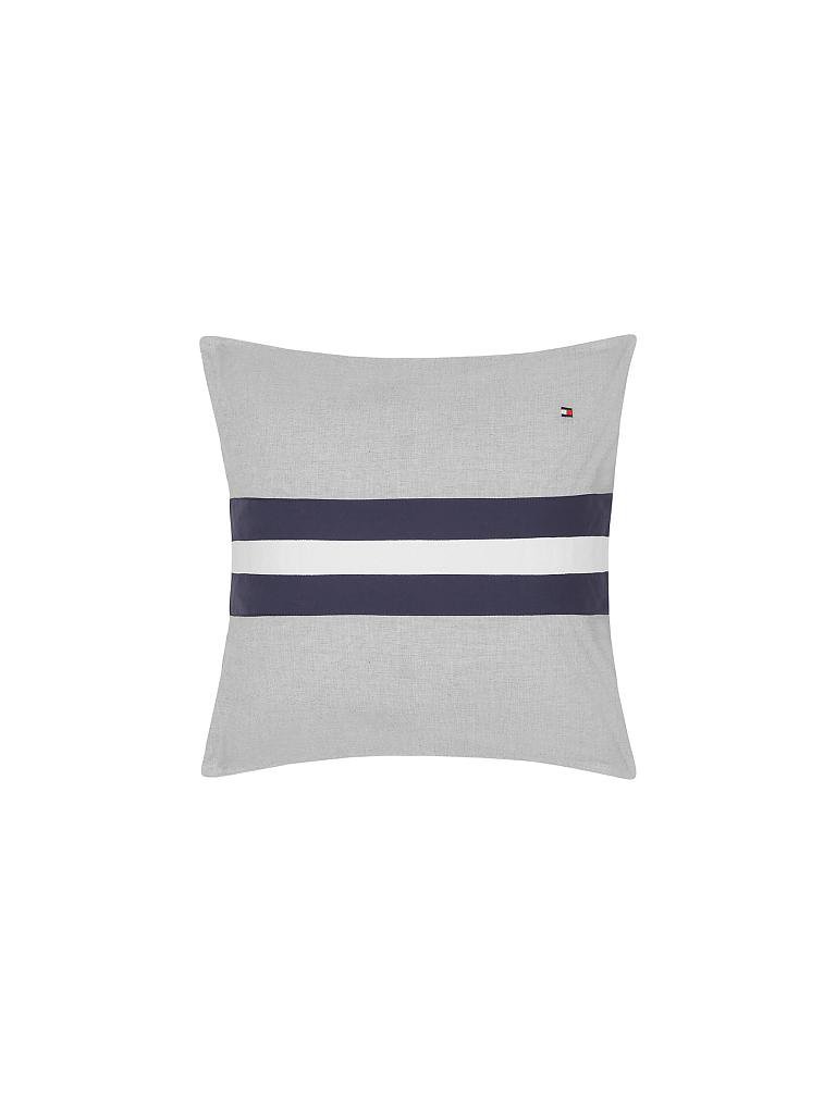 TOMMY HILFIGER | Kissen Color Block "Tailor" (gefüllt) 40x40cm | grau