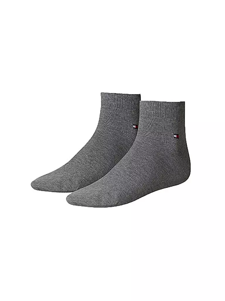 TOMMY HILFIGER | Kurzsocken 2-er Pkg. mid grey | grau