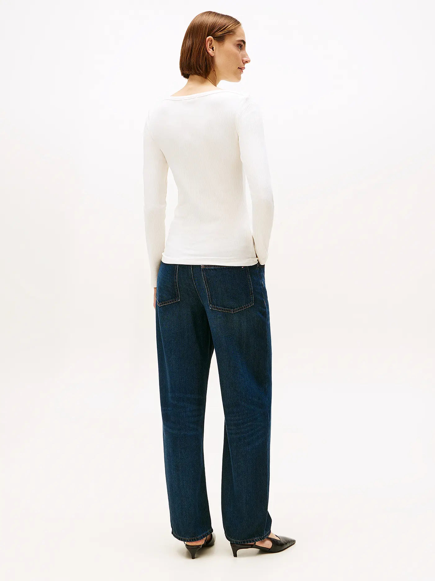 TOMMY HILFIGER | Langarmshirt  | weiss