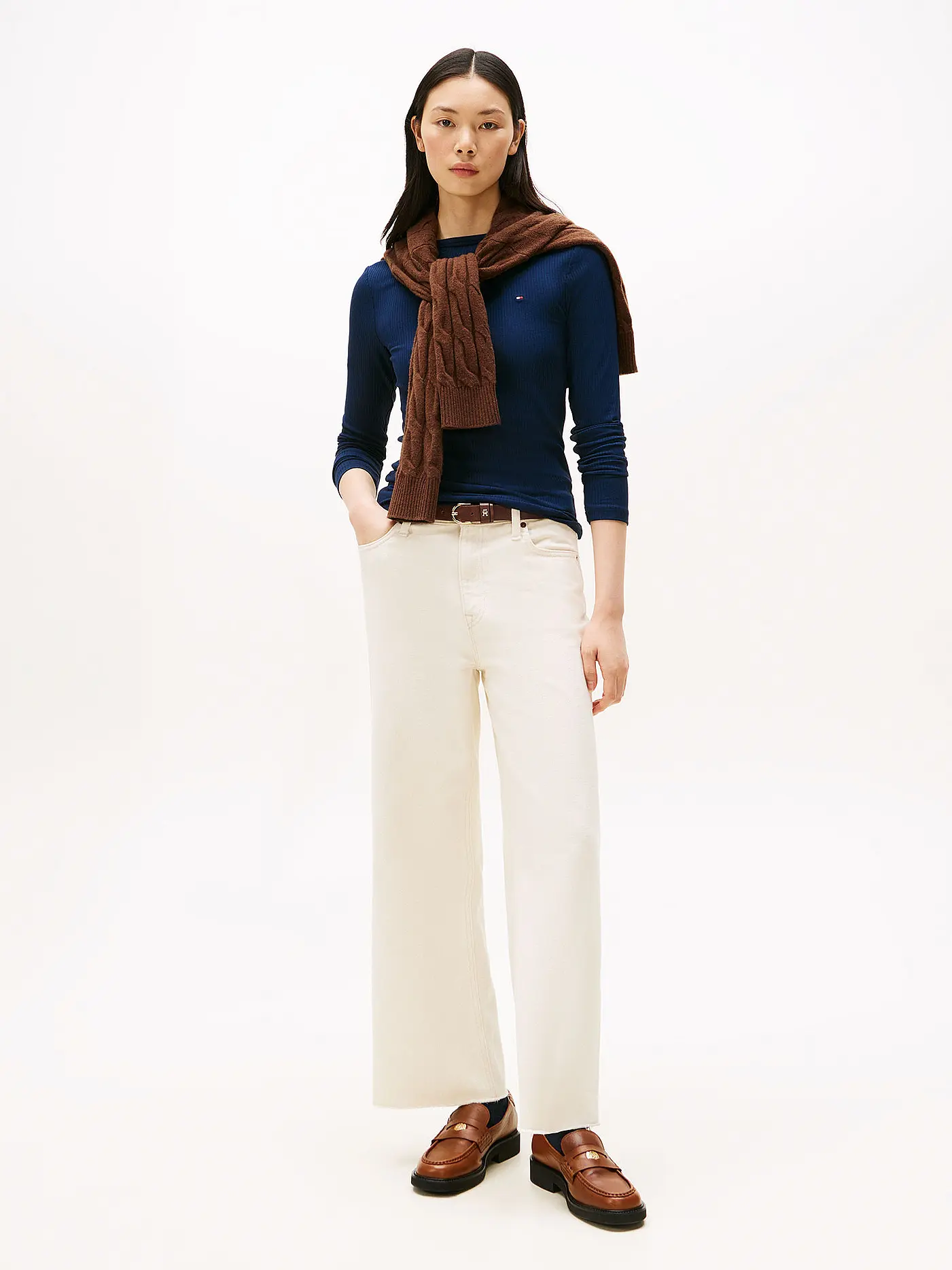 TOMMY HILFIGER | Langarmshirt  | dunkelblau