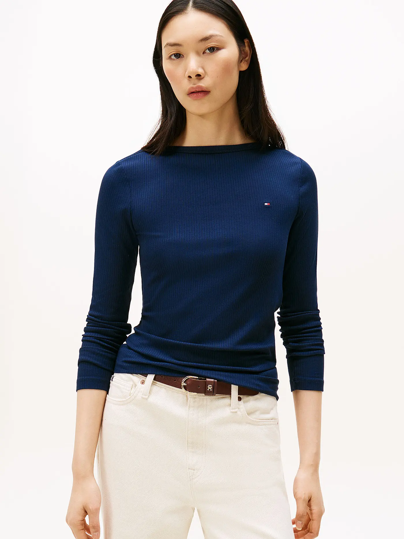 TOMMY HILFIGER | Langarmshirt  | dunkelblau