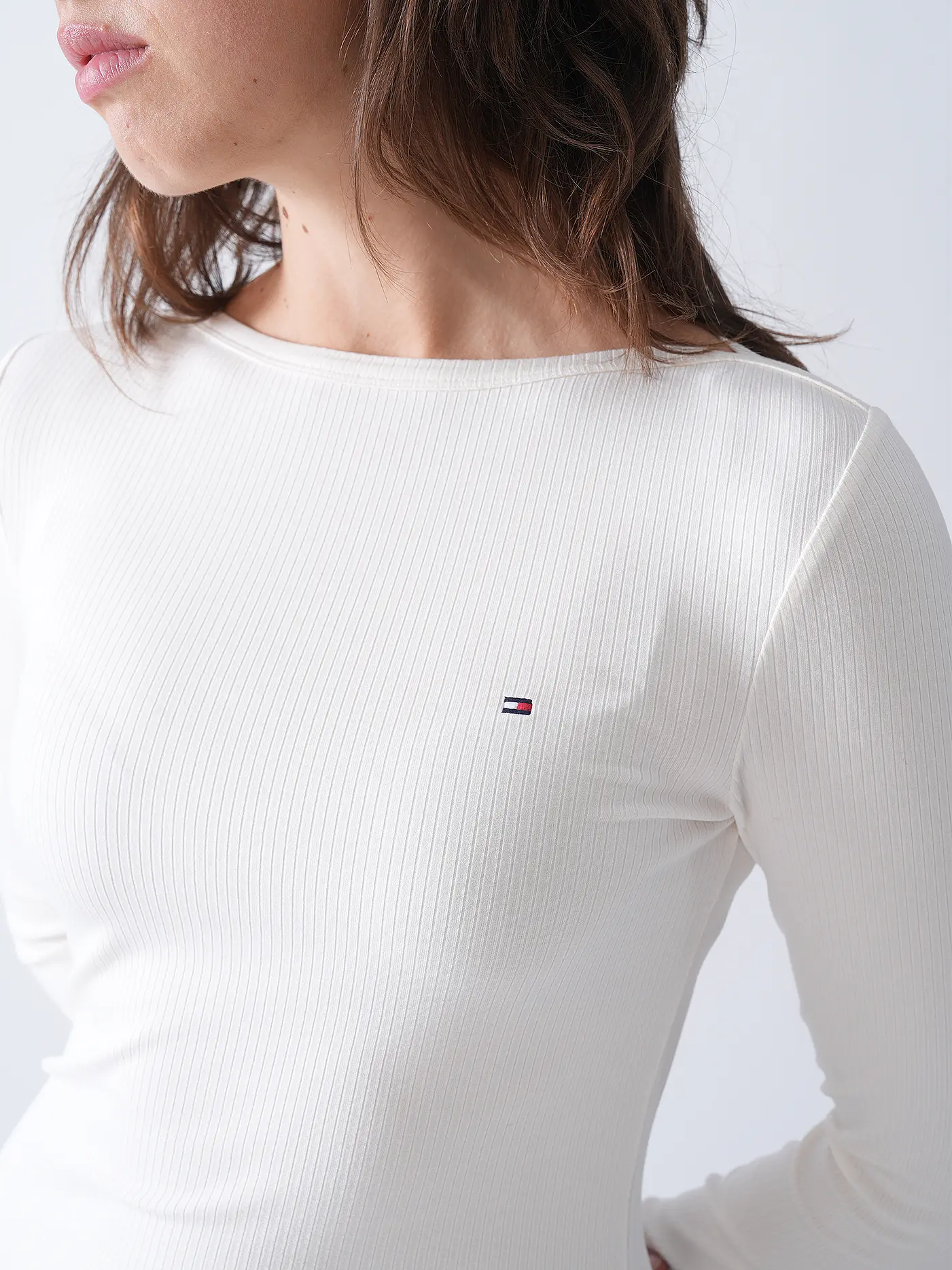 TOMMY HILFIGER | Langarmshirt  | weiss