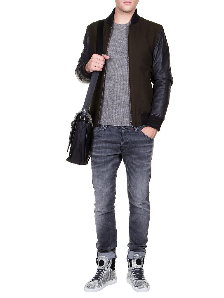 TOMMY HILFIGER | Lederjacke | olive