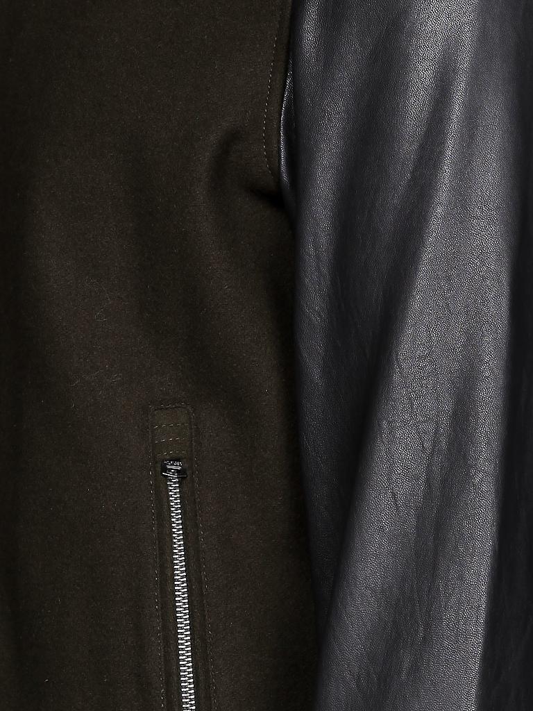 TOMMY HILFIGER | Lederjacke | olive