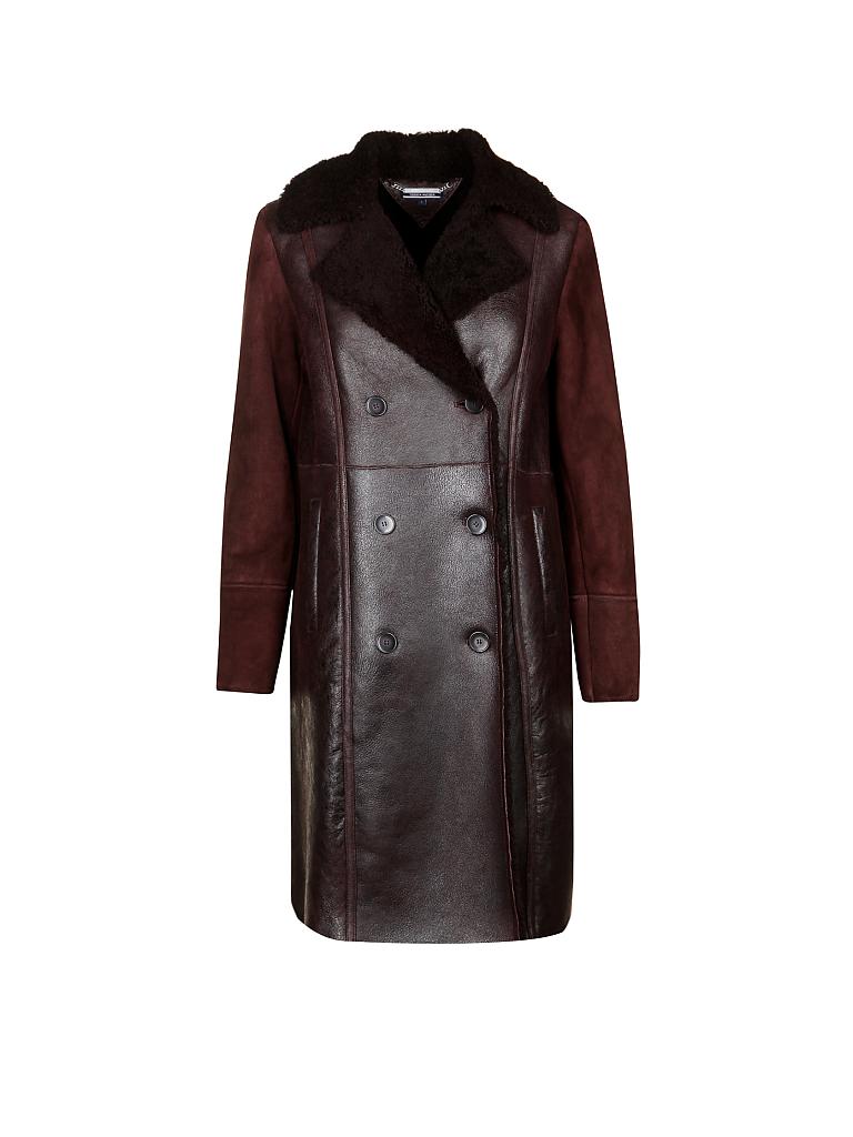 TOMMY HILFIGER | Ledermantel "Nancy" | rot