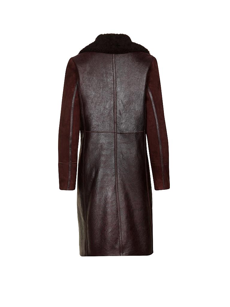 TOMMY HILFIGER | Ledermantel "Nancy" | rot