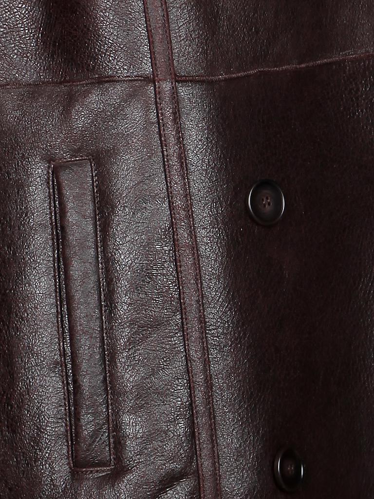 TOMMY HILFIGER | Ledermantel "Nancy" | rot