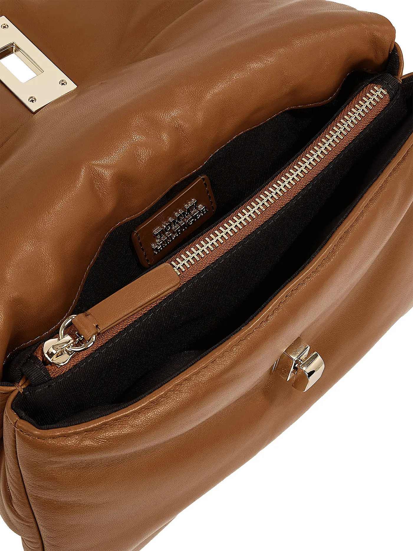 TOMMY HILFIGER | Ledertasche - Henkeltasche  | braun
