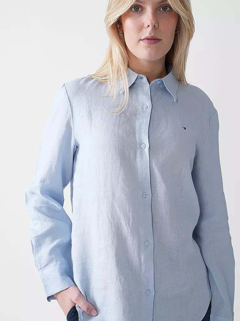TOMMY HILFIGER | Leinenbluse | weiss