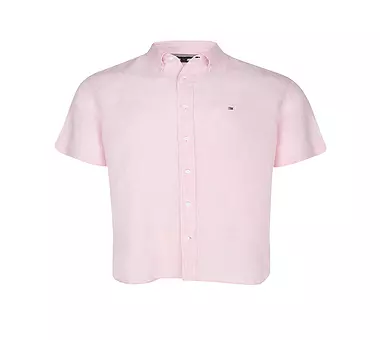 TOMMY HILFIGER Leinenhemd Regular Fit rosa 