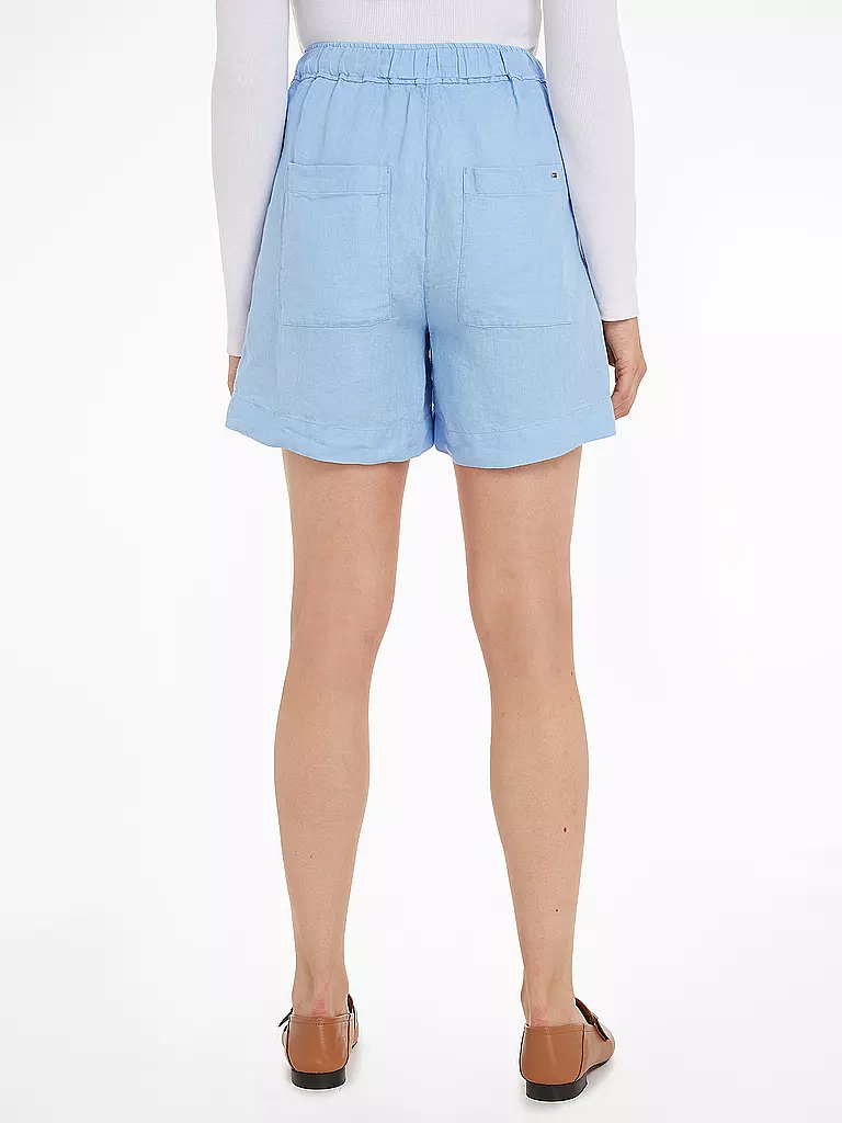 TOMMY HILFIGER | Leinenshorts | hellblau